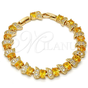 Gold Filled Bracelet — Tennis Bracelet with and White Cubic Zirconia Polished — main product view — SKU 109062 | Oro Laminado brazalete — Tennis Bracelet with and blanco Cubic Zirconia pulido — SKU 109062
