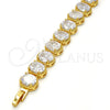 Gold Filled Bracelet — Tennis Bracelet with White Cubic Zirconia Polished 03. — alternate product view — SKU 109118 | Oro Laminado brazalete — Tennis Bracelet with blanco Cubic Zirconia pulido 03. — SKU 109118