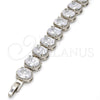 White Gold Filled Bracelet — Tennis Bracelet with White Cubic Zirconia Polished 03. — alternate product view — SKU 109120 | Oro Laminado Blanco brazalete — Tennis Bracelet with blanco Cubic Zirconia pulido 03. — SKU 109120