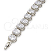 Rhodium Gold Filled Tennis Bracelet, with White Cubic Zirconia, Polished, Rhodium Finish, 03.210.0010.1.07 (12 MM Thickness, 7 Inches Length)