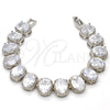 Rhodium Gold Filled Tennis Bracelet, with White Cubic Zirconia, Polished, Rhodium Finish, 03.210.0010.1.07 (12 MM Thickness, 7 Inches Length)