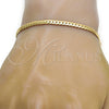 Gold Tone Basic Bracelet, Polished, Golden Finish, 04.242.0020.08GT (120 Gauge, 04 MM Thickness, 8 Inches Length)