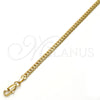 Gold Tone Basic Bracelet, Polished, Golden Finish, 04.242.0020.09GT (120 Gauge, 04 MM Thickness, 9 Inches Length)
