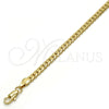 Gold Tone Basic Bracelet, Polished, Golden Finish, 04.242.0021.08GT (140 Gauge, 05 MM Thickness, 8 Inches Length)
