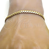 Gold Tone Basic Bracelet, Polished, Golden Finish, 04.242.0022.08GT (160 Gauge, 06 MM Thickness, 8 Inches Length)