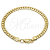 Gold Tone Basic Bracelet, Polished, Golden Finish, 04.242.0022.08GT (160 Gauge, 06 MM Thickness, 8 Inches Length)