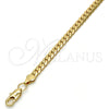 Gold Tone Basic Necklace, Polished, Golden Finish, 04.242.0022.30GT (160 Gauge, 06 MM Thickness, 30 Inches Length)