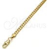 Gold Tone Basic Necklace, Polished, Golden Finish, 04.242.0022.30GT (160 Gauge, 06 MM Thickness, 30 Inches Length)