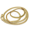 Gold Tone Basic Necklace, Polished, Golden Finish, 04.242.0022.30GT (160 Gauge, 06 MM Thickness, 30 Inches Length)