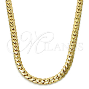 Gold Plated Necklace — Basic Necklace Polished 04. .30GT Gauge 06 MM — main product view — SKU 109325 | Chapa de Oro collar — básico Necklace pulido 04. .30GT Gauge 06 MM — SKU 109325