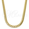 Gold Tone Basic Necklace, Polished, Golden Finish, 04.242.0022.30GT (160 Gauge, 06 MM Thickness, 30 Inches Length)