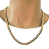 Gold Tone Basic Necklace, Polished, Golden Finish, 04.242.0023.24GT (180 Gauge, 07 MM Thickness, 24 Inches Length)