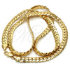 Gold Tone Basic Necklace, Polished, Golden Finish, 04.242.0023.24GT (180 Gauge, 07 MM Thickness, 24 Inches Length)