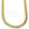 Gold Tone Basic Necklace, Polished, Golden Finish, 04.242.0023.24GT (180 Gauge, 07 MM Thickness, 24 Inches Length)