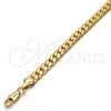 Gold Tone Basic Necklace, Polished, Golden Finish, 04.242.0023.30GT (180 Gauge, 07 MM Thickness, 30 Inches Length)