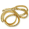 Gold Tone Basic Necklace, Polished, Golden Finish, 04.242.0024.30GT (200 Gauge, 08 MM Thickness, 30 Inches Length)