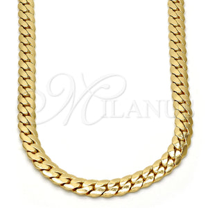 Gold Plated Necklace — Basic Necklace Polished 04. .30GT Gauge 08 MM — main product view — SKU 109335 | Chapa de Oro collar — básico Necklace pulido 04. .30GT Gauge 08 MM — SKU 109335