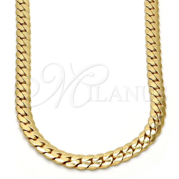 Gold Plated Necklace — Basic Necklace Polished 04. .30GT Gauge 08 MM — main product view — SKU 109335 | Chapa de Oro collar — básico Necklace pulido 04. .30GT Gauge 08 MM — SKU 109335