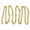 Gold Tone Basic Necklace, Mariner Design, Polished, Golden Finish, 04.242.0030.24GT (120 Gauge, 04 MM Thickness, 24 Inches Length)
