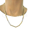 Gold Tone Basic Necklace, Mariner Design, Polished, Golden Finish, 04.242.0031.24GT (140 Gauge, 05 MM Thickness, 24 Inches Length)
