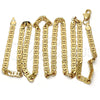 Gold Tone Basic Necklace, Mariner Design, Polished, Golden Finish, 04.242.0031.24GT (140 Gauge, 05 MM Thickness, 24 Inches Length)