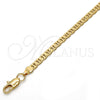 Gold Tone Basic Necklace, Mariner Design, Polished, Golden Finish, 04.242.0031.30GT (140 Gauge, 05 MM Thickness, 30 Inches Length)