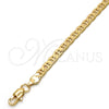 Gold Tone Basic Necklace, Mariner Design, Polished, Golden Finish, 04.242.0032.30GT (160 Gauge, 06 MM Thickness, 30 Inches Length)