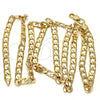 Gold Tone Basic Necklace, Curb Design, Polished, Golden Finish, 04.242.0026.28GT (140 Gauge, 05 MM Thickness, 28 Inches Length)