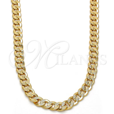 Collar de Tono Dorado 04.242.0037.28GT de Oro Laminado por Mayoreo, vista principal del producto