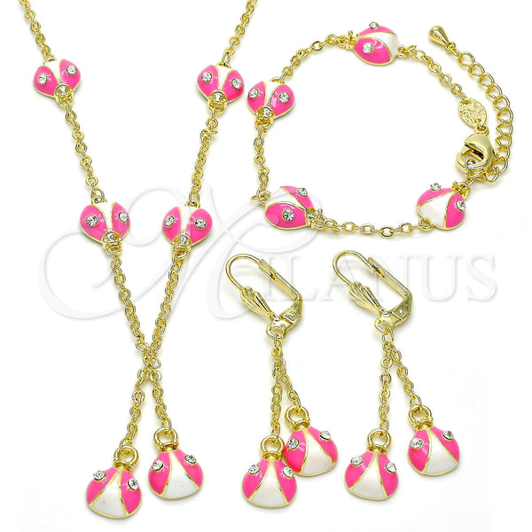 Gold Filled Ring — Earring and Pendant Children Set Ladybug Design with — main product view — SKU 109417 | Oro Laminado anillo — Earring and Pendant Children Set Ladybug diseño with — SKU 109417