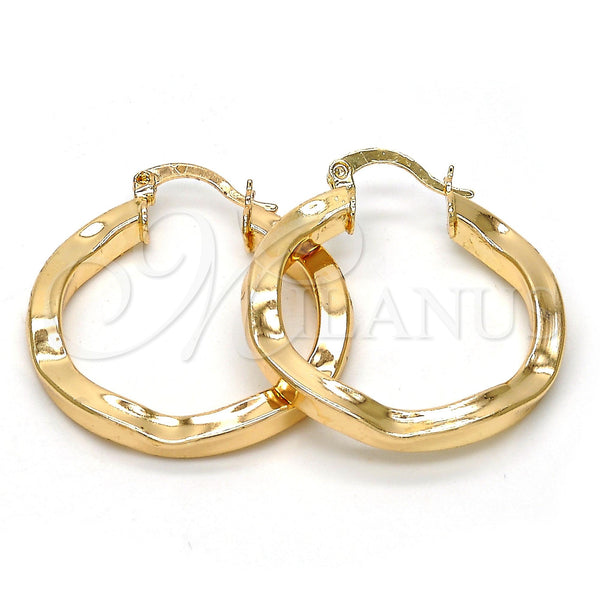 Gold Filled Hoop Earrings — Medium Hoop Polished 02. — main product view — SKU 109449 | Oro Laminado aretes de aro — Medium Hoop pulido 02. — SKU 109449