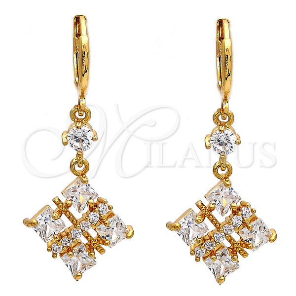 Gold Filled Ring — Long Earring with White Cubic Zirconia Polished 02. — main product view — SKU 109494 | Oro Laminado anillo — Long Earring with blanco Cubic Zirconia pulido 02. — SKU 109494