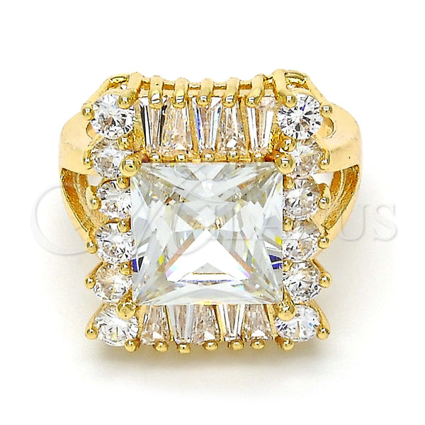 Gold Filled Ring — Multi Stone Ring with White Cubic Zirconia Polished — main product view — SKU 109802 | Oro Laminado anillo — Multi Stone Ring with blanco Cubic Zirconia pulido — SKU 109802