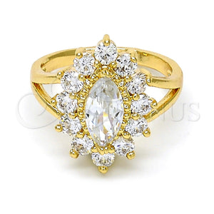 Gold Filled Ring — Multi Stone Ring with White Cubic Zirconia Polished — main product view — SKU 109833 | Oro Laminado anillo — Multi Stone Ring with blanco Cubic Zirconia pulido — SKU 109833