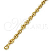 Oro Laminado Basic Necklace, Gold Filled Style Puff Mariner Design, Polished, Golden Finish, 04.63.1310.24 (Thickness, 24 Inches Length)