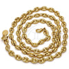 Oro Laminado Basic Necklace, Gold Filled Style Puff Mariner Design, Polished, Golden Finish, 04.63.1310.24 (Thickness, 24 Inches Length)