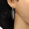 Oro Laminado Medium Hoop, Gold Filled Style Twist Design, Polished, Golden Finish, 02.261.0007.40