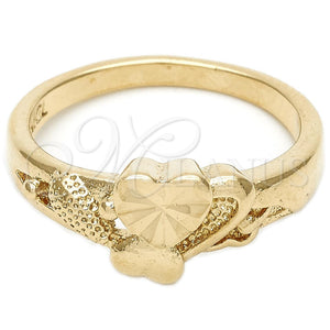 Gold Filled Ring — Elegant Ring Heart Design Diamond Cutting 01.63. Size — main product view — SKU 110733 | Oro Laminado anillo — Elegant Ring corazón diseño Diamond Cutting 01.63. Size — SKU 110733