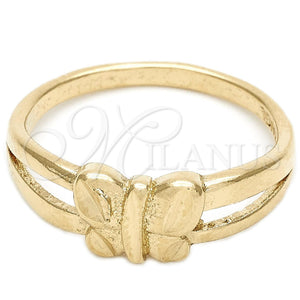 Gold Filled Ring — Elegant Ring Butterfly Design Diamond Cutting 01.63. Size — main product view — SKU 110744 | Oro Laminado anillo — Elegant Ring Butterfly diseño Diamond Cutting 01.63. Size — SKU 110744