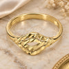 Oro Laminado Elegant Ring, Gold Filled Style Diamond Cutting Finish, Golden Finish, 01.63.0562.09 (Size 9)