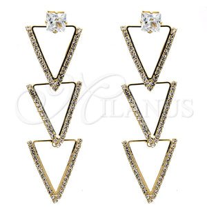 Gold Filled Ring — Long Earring with White Cubic Zirconia and White — main product view — SKU 110945 | Oro Laminado anillo — Long Earring with blanco Cubic Zirconia and blanco — SKU 110945