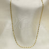 Gold Tone Basic Necklace, Polished, Golden Finish, 04.213.0004.24.GT (02 MM Thickness, 24 Inches Length)