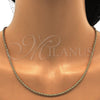 Oro Laminado Basic Necklace, Gold Filled Style Rope Design, Polished, Golden Finish, 04.64.0001.16 (01 MM Thickness, 16 Inches Length)