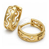 Oro Laminado Huggie Hoop, Gold Filled Style Polished, Golden Finish, 02.63.2560
