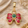 Oro Laminado Fancy Pendant, Gold Filled Style Shoes Design, Multicolor Enamel Finish, Golden Finish, 05.163.0060