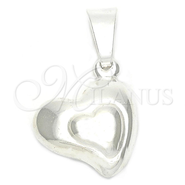 Sterling Silver Pendant — Fancy Pendant Heart and Heart Design Polished 05.16. — main product view — SKU 111423 | Plata 925 dije — elegante Pendant corazón and corazón diseño pulido 05.16. — SKU 111423