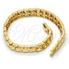 Gold Tone Fancy Bracelet, Diamond Cutting Finish, Golden Finish, 03.100.0022.07 (08 MM Thickness, 8 Inches Length)