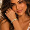 Oro Laminado Fancy Bracelet, Gold Filled Style Diamond Cutting Finish, Golden Finish, 03.100.0021.08 (Thickness, 8 Inches Length)