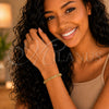 Gold Tone Fancy Bracelet, Moon Design, Polished, Golden Finish, 03.168.0010.07.GT (07 MM Thickness, 7 Inches Length)