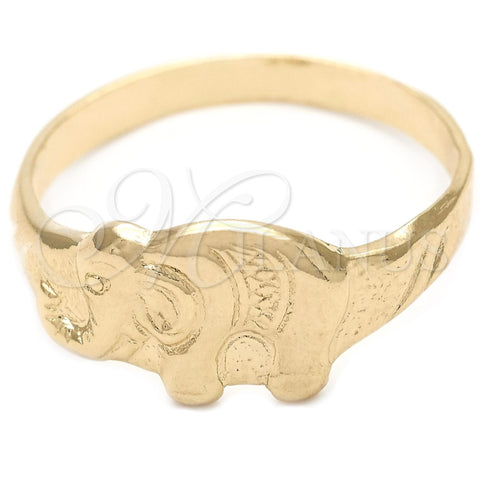 Oro Laminado Elegant Ring, Gold Filled Style Dragon-Fly Design, Polished, Golden Finish, 01.32.0043.05 (Size 5)